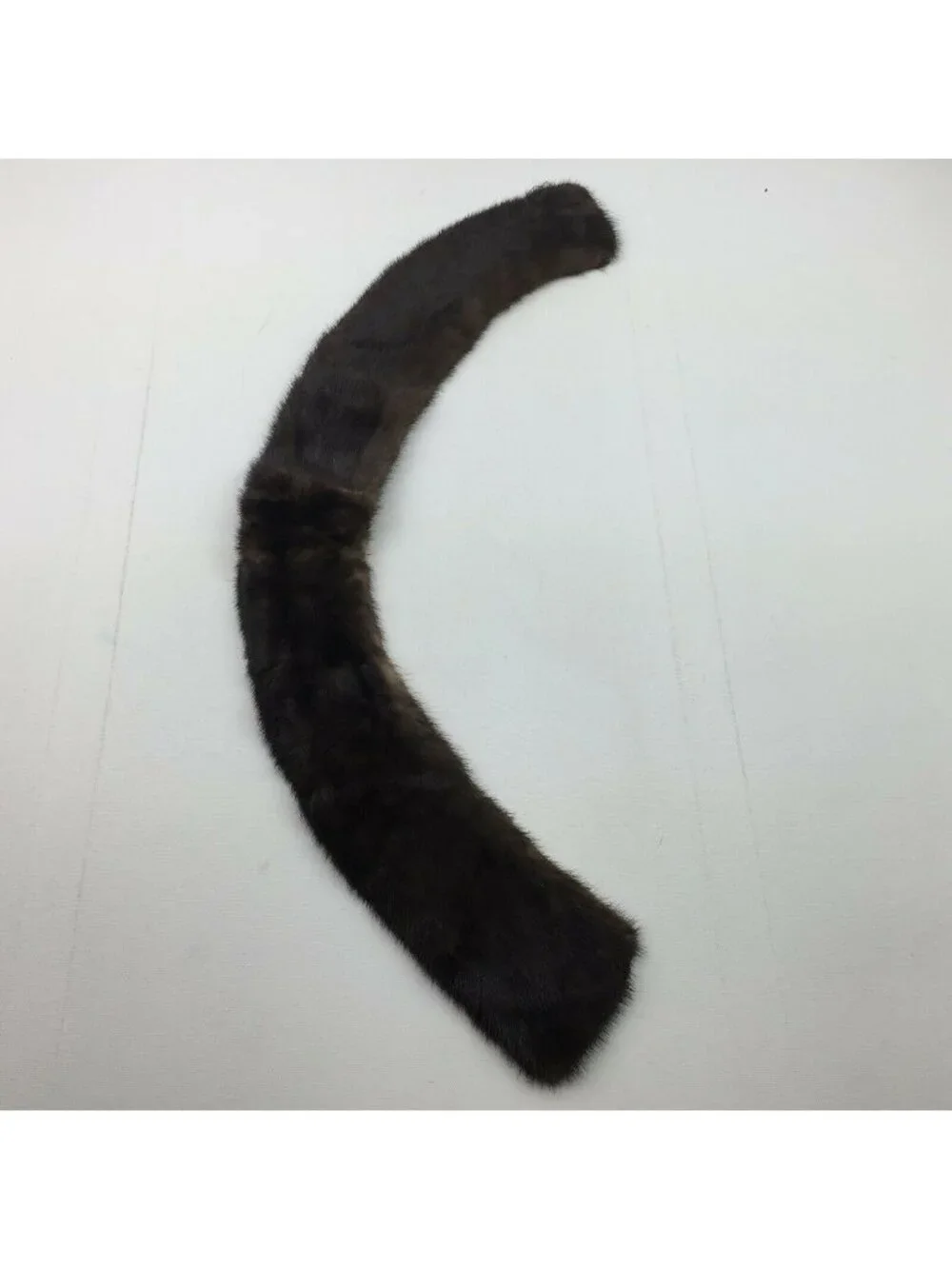 Vintage 1950s Women's Brown Fur Collar Scarf Wrap Neck Warmer
